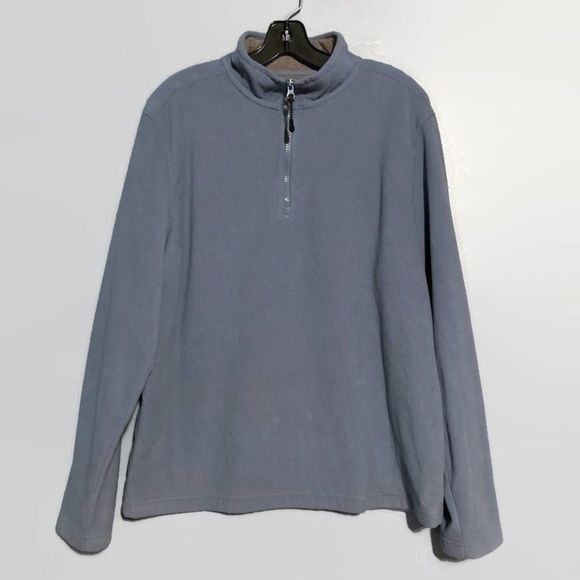 G.H. Bass & Co. Mens Light Blue 1/4 Zip Sweatshirt - Picture 4 of 10